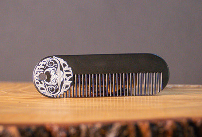 Metal Mustache & Beard Pocket Comb