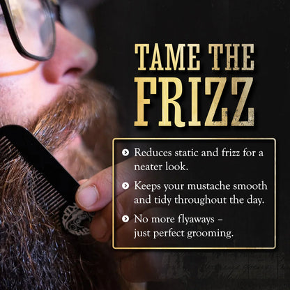 Metal Mustache & Beard Pocket Comb
