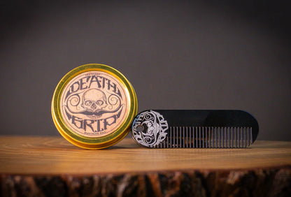 Metal Mustache & Beard Pocket Comb